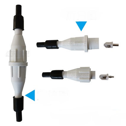 Cặp đầu nối đực cái cao áp ống phóng Laser