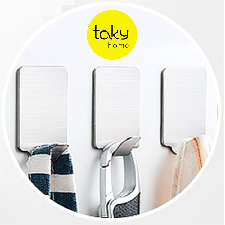 Móc Dán Tường Chịu Lực, Móc Inox, Móc Dính Tường Siêu Dính, Treo Đồ Đa Năng, Tiện Dụng Gia Đình, Taky Home 2002 | BigBuy360 - bigbuy360.vn