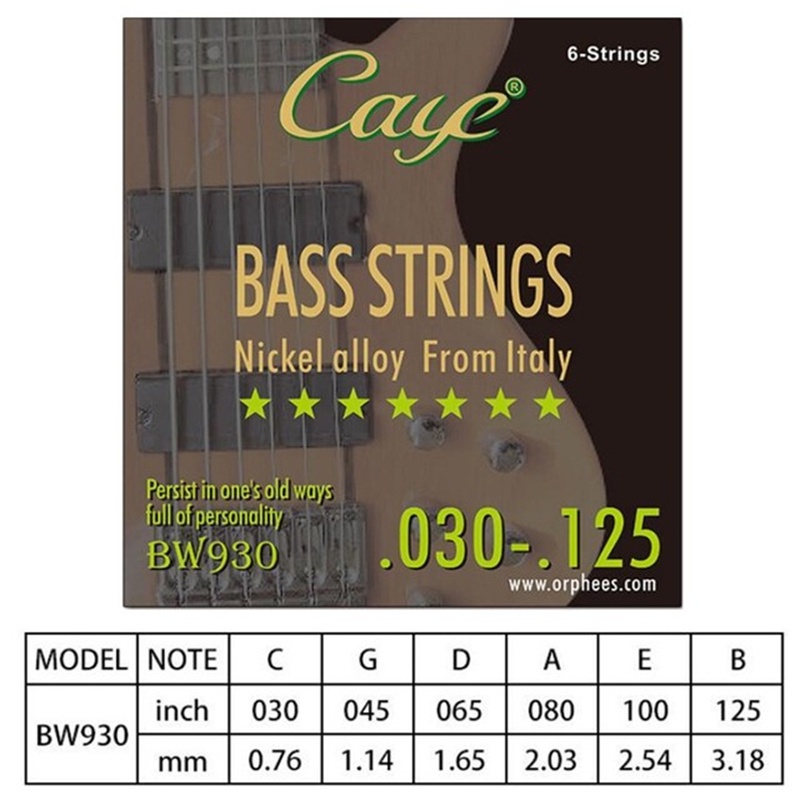 Dây Đàn Guitar Bass Điện CAYE BW730 BW830 BW930 4/5/6 Dây