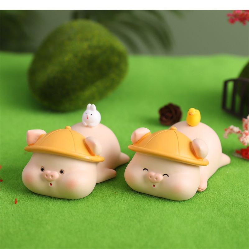 Tượng Heo trang trí ô tô, bàn làm việc đáng yêu/ Heo con trang trí 💕FREESHIP 50k💕- Linh tinh 10k