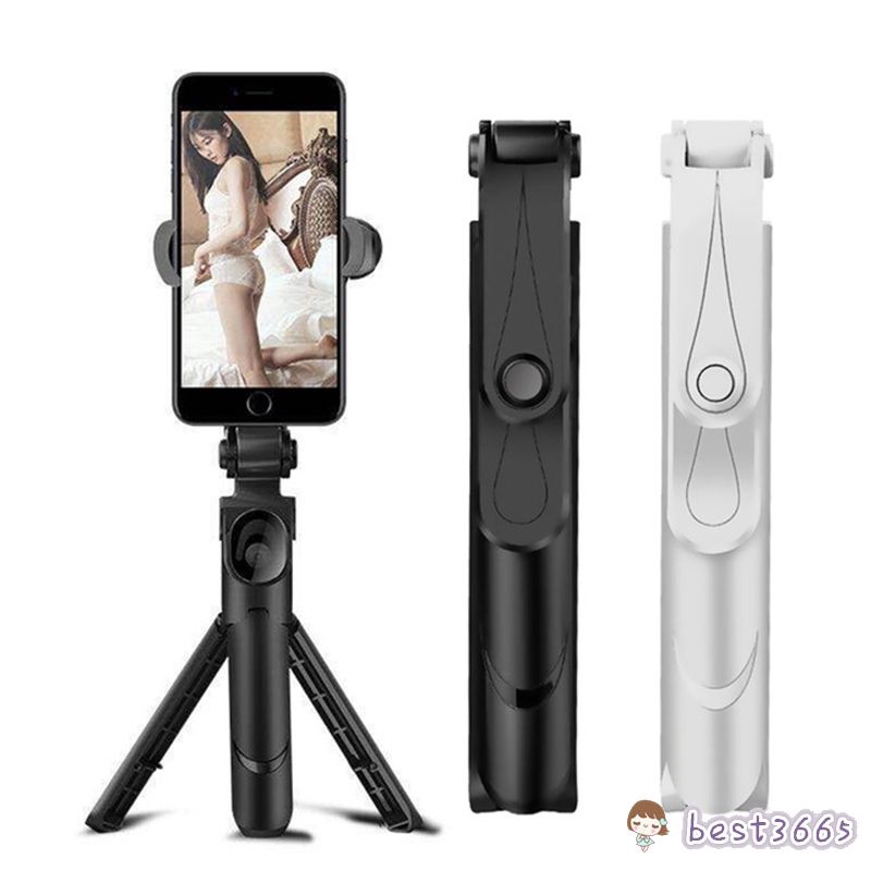 Giá đỡ đứng ba chân kiêm gậy selfie cầm tay tích hợp bluetooth có thể kéo dài linh hoạt EST3 cho điện thoại