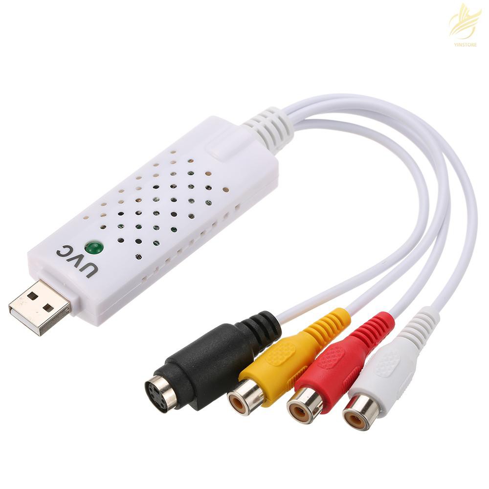 Card tiếp hợp ghi hình thu âm USB 2.0 DVR kết nối camera an ninh dành cho máy tính PC/laptop