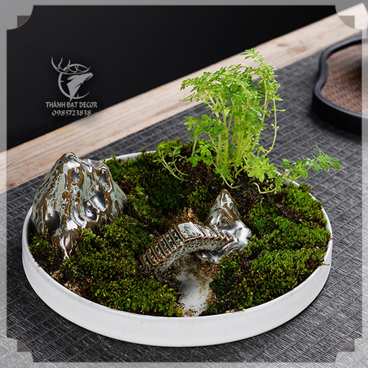 Mô Hình Cây Cầu Đá Cổ Trang Trí Tiểu Cảnh, Cây Bonsai, Cây Cảnh, Hòn Non Bộ, Hồ Thủy Sinh, Lũa