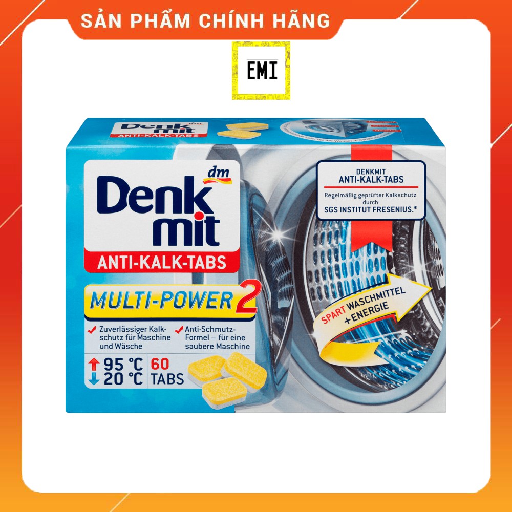 Tẩy lồng giặt Denkmit siêu sạch của Đức, vệ sinh lồng máy giặt - [có tách lẻ]