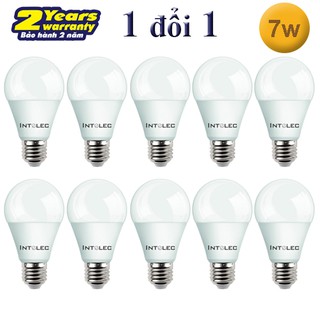 Bộ 10 bóng đèn Led Búp (Bulb) INTELEC 7W Ánh Sáng Trung Tính (Vàng - 4000K)