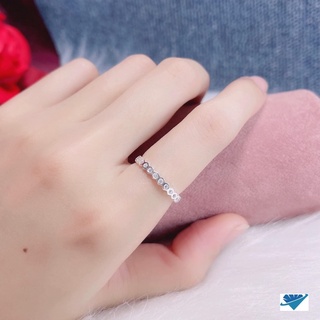 NHẪN DẢI ĐÁ BẠC 925