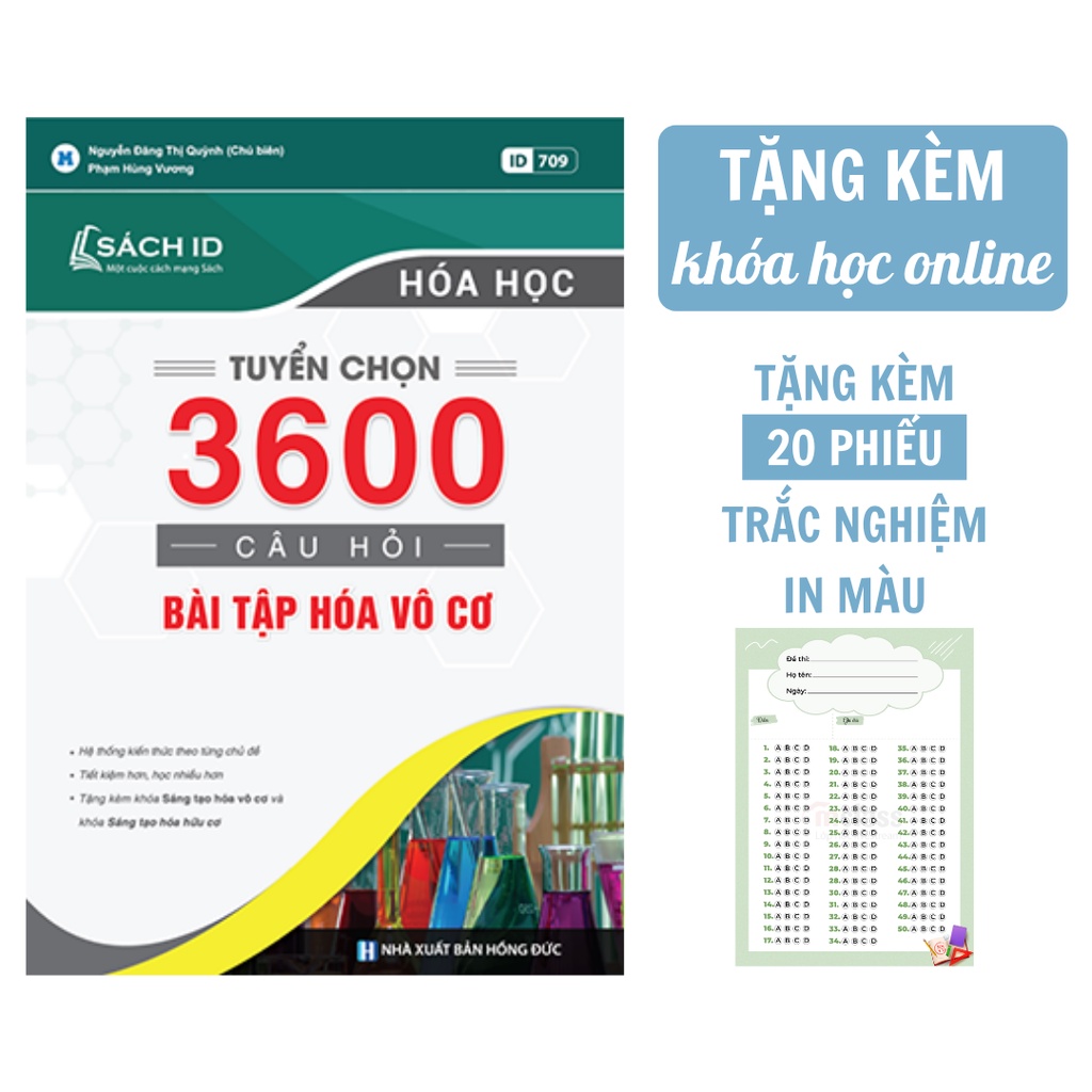 Sách Hóa Học 12 : Tuyển Chọn 3600 Bài Tập Hóa Vô Cơ | Sách ID Ôn Thi THPTQG 2023