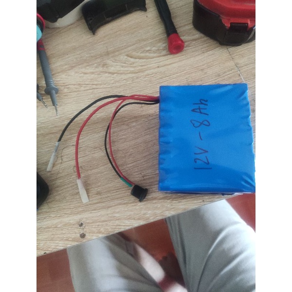 Khối pin 12v dùng pin 18650 4Ah-10Ah