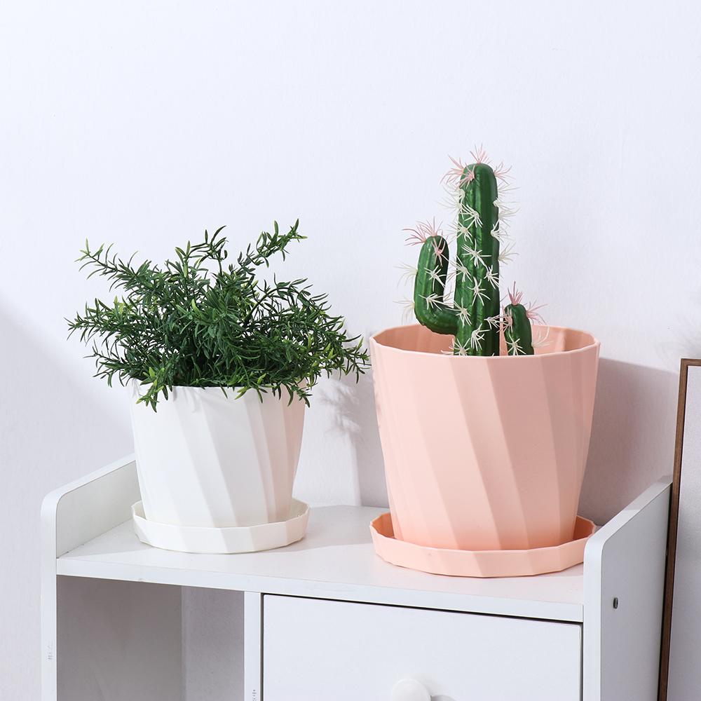 SUYO Flower Pot Beautiful Pastoral Garden Supply Home Office Decor Plastic Fleshy Flowerpot