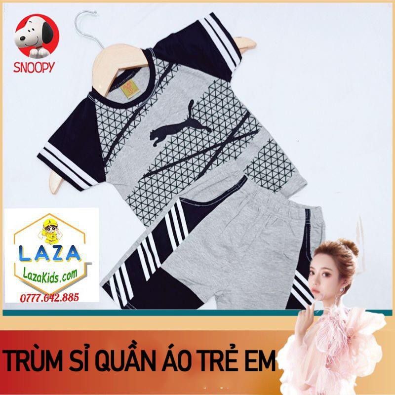 Giá sỉ Đồ bộ bé trai- Bộ shop chính phẩm thun cotton 4 chiều Tina -bộ quần áo cho bé trai PUMA chính hiệu