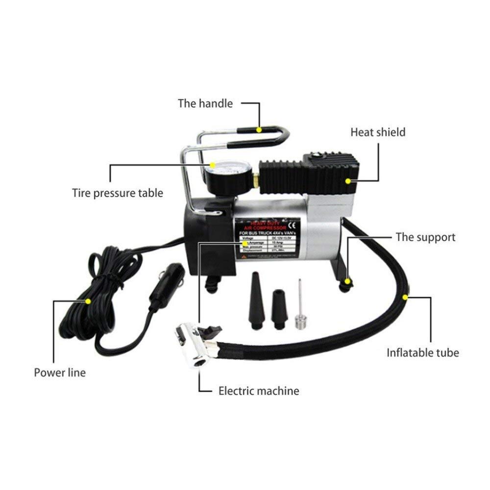 Máy Bơm Lốp Ô Tô Mini 12V - Máy Bơm Lốp Điện Công Suất Lớn