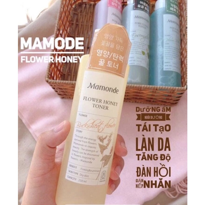 Nước Hoa Hồng Không Cồn Mamonde Toner Chiết Xuất Hoa Cúc 250ml