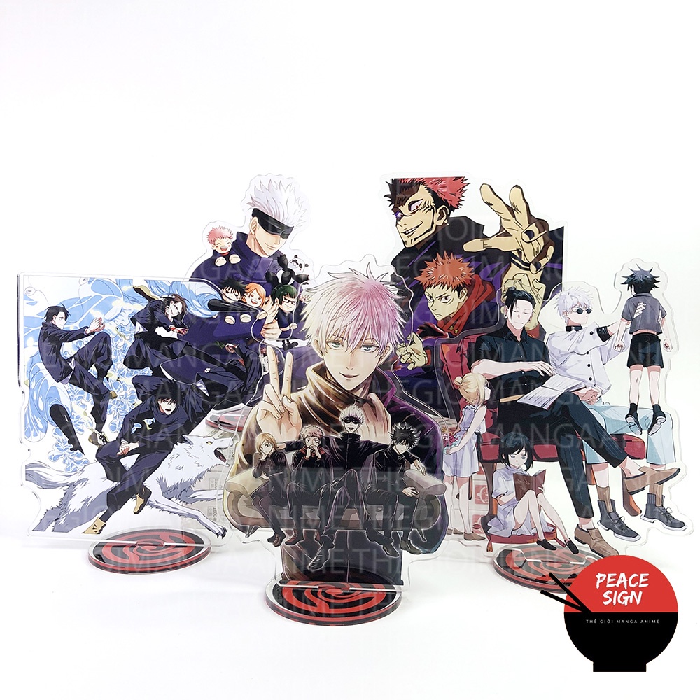Standee CHÚ THUẬT HỒI CHIẾN mô hình JUJUTSU KAISEN Tượng Acrylic Standee Anime mica chibi trang trí trưng bày