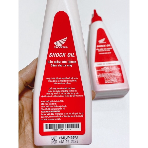Chai dầu giảm sóc Honda, dầu phuộc Honda dành cho xe máy 250ml Chính hãng