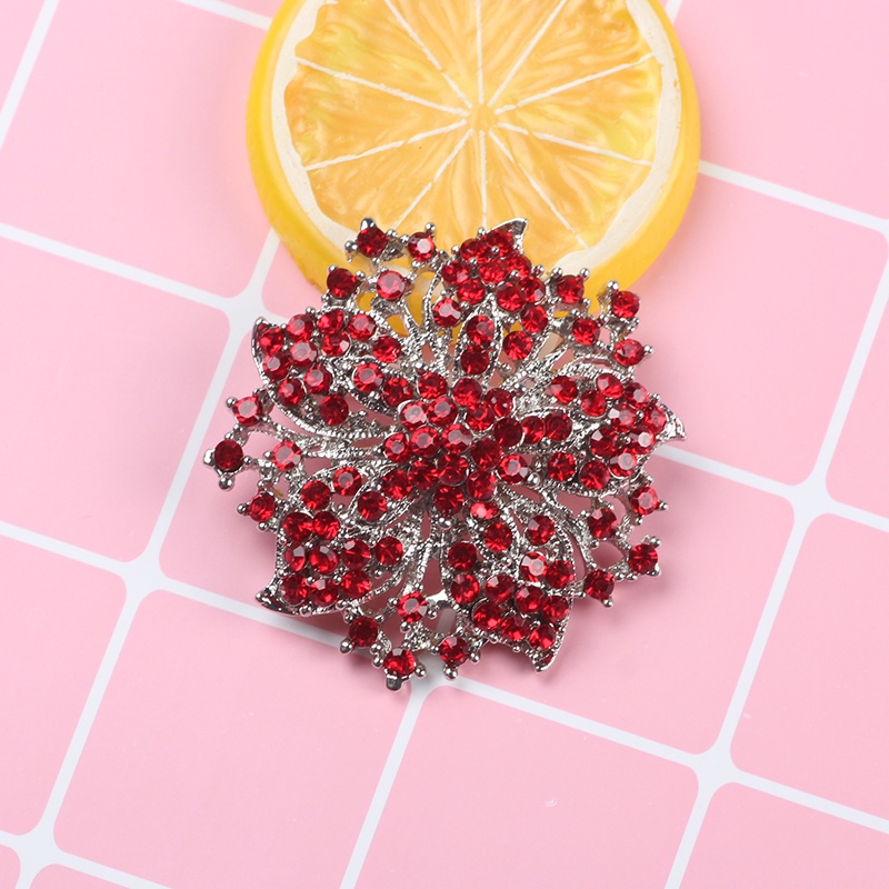 Trâm Cài Áo Hình Bó Hoa Đính Đá Sang Trọng Cho Nữ