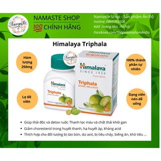 Himalaya Triphala - Detox, Thải độc ruột, giúp hệ tiêu hóa khỏe mạnh; Giảm cân, đẹp da
