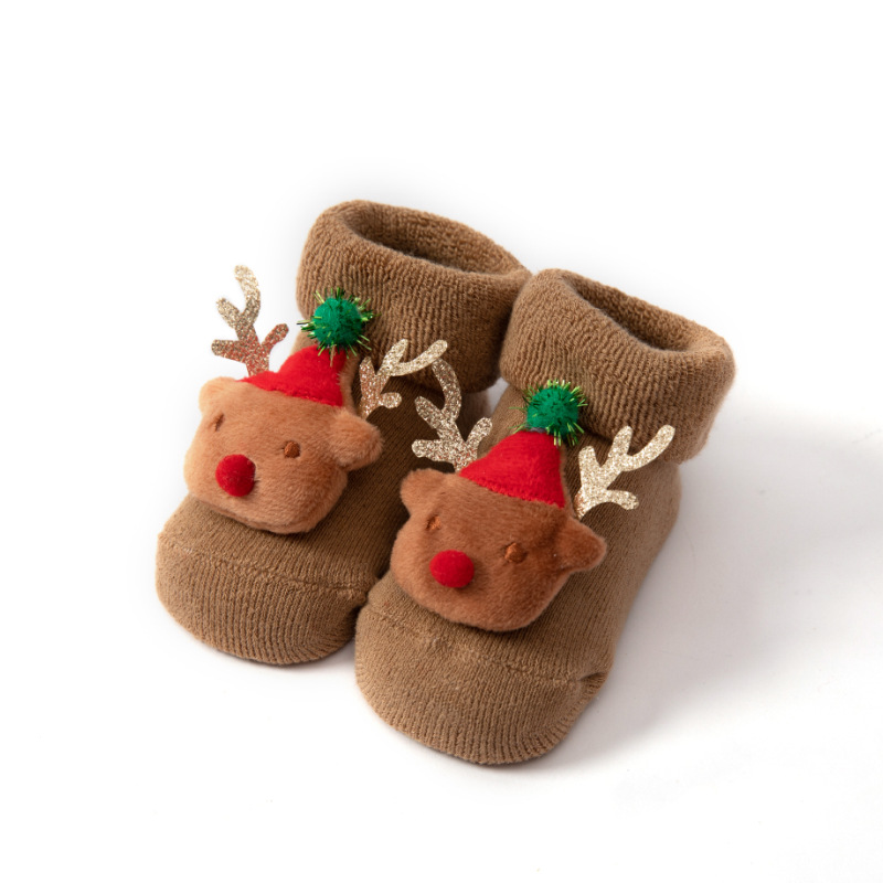 Vớ cotton giữ ấm chống trượt thời trang cho em bé