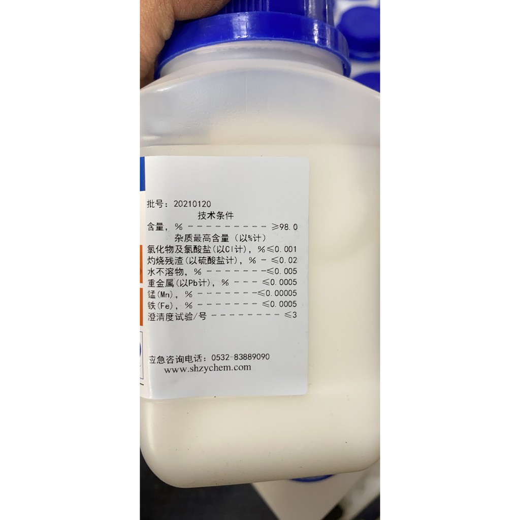 Hoá chất Ammonium persulfate CAS 7727-54-0 (NH4)2S2O8 lọ 500g amoni per sunfat