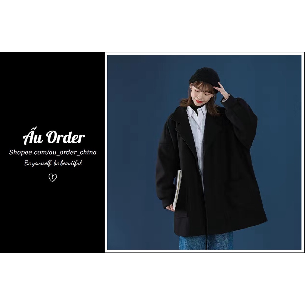 [HÀNG ĐANG VỀ] Áo Khoác Dạ Dài Tay Trơn Nhiều Màu Cá Tính Super Bigsize đến 150kg | BigBuy360 - bigbuy360.vn