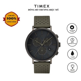 Đồng hồ Nam Timex Fairfield Supernova Chronograph 41mm - TW2R97800 Dây Da - Chính Hãng