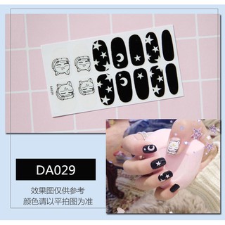 14 miếng decal dán trang trí móng tay