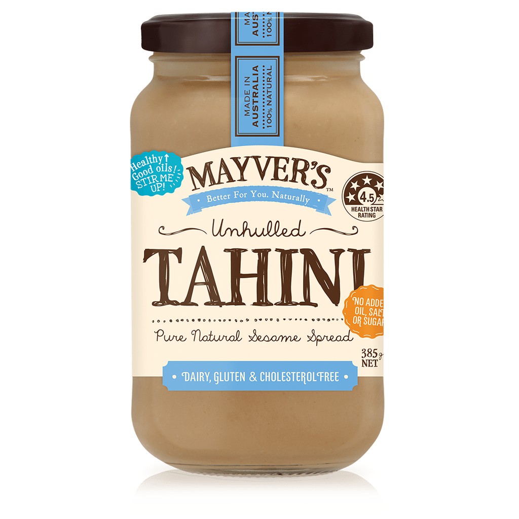 Bơ Hạt Vừng Nguyên Vỏ Hữu Cơ Mayvers - Mayver's ORGANIC Unhulled Tahini Spread - Hủ 385g