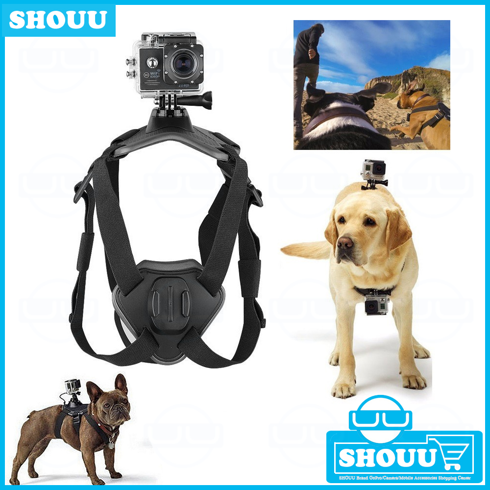 GoPro Harness Back + Chest Strap Mount for Hound Dog PET Elastic Belt Mount