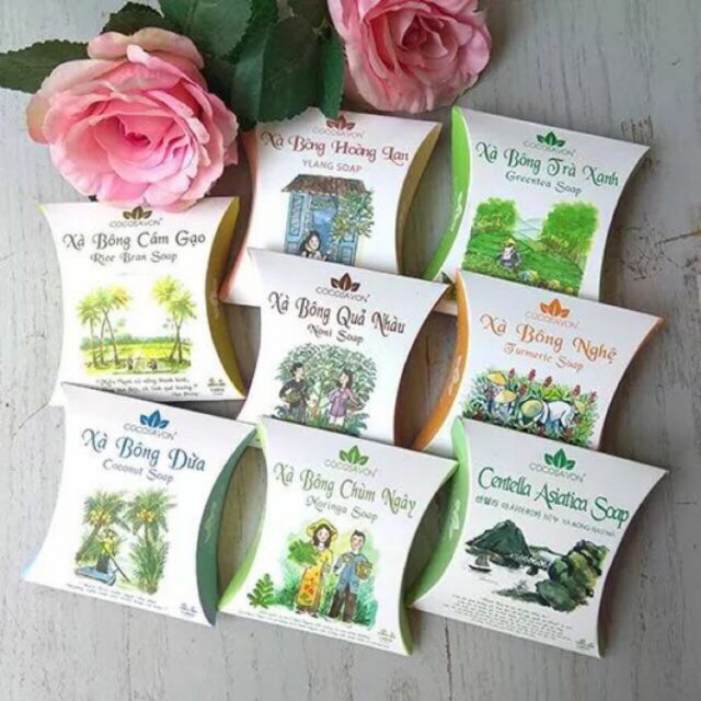 Combo 4 bánh xà bông Cocosavon ngẫu nhiên