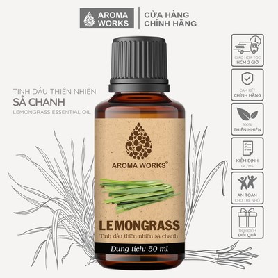 Tinh dầu Sả Chanh Aroma Works Nguyên Chất, Đậm Đặc