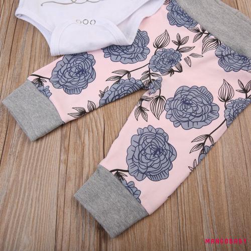 Set Áo Liền Quần &amp; Quần Dài &amp; Mũ Trùm Đầu In Hoa Cho Bé Gái