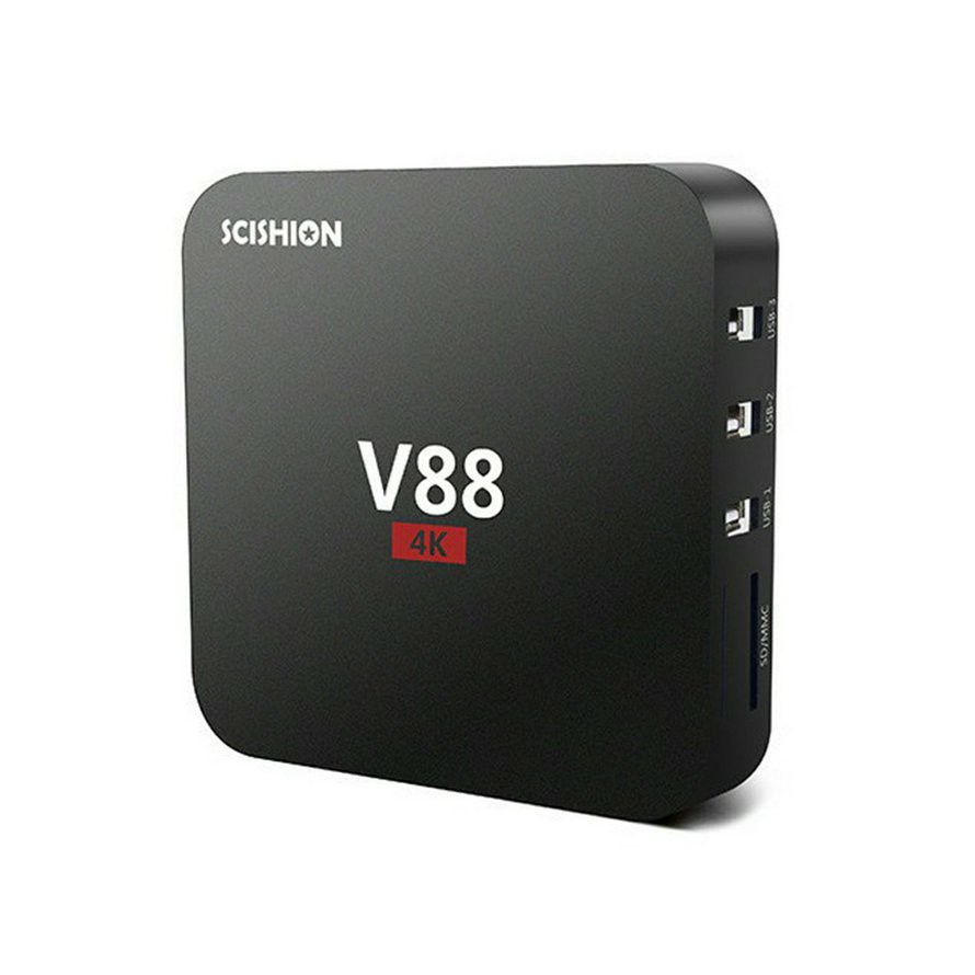 ⚡Bộ Tv Box Thông Minh V88 4k Quad-core 2G + 16Gb Wifi Media Player