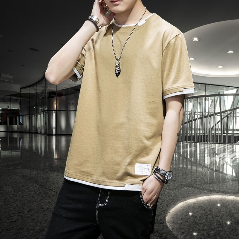 Áo Thun Cotton Tay Ngắn Dáng Rộng Thời Trang Mùa Hè Hàng Mới Dành Cho Nam