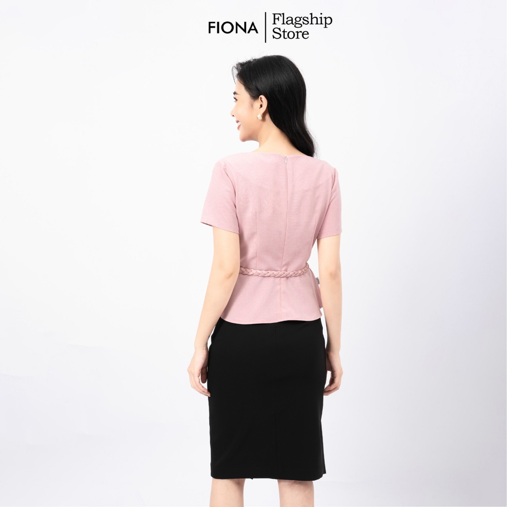 Chân váy ôm FIONA, chân váy công sở can bèo lệch 1 bên F251518