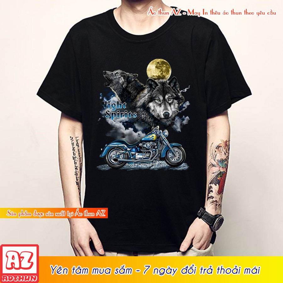 Áo thun Nam in hình Motor 3D - BIGSIZE 3XL 4XL 5XL 6XL 7XL F2868