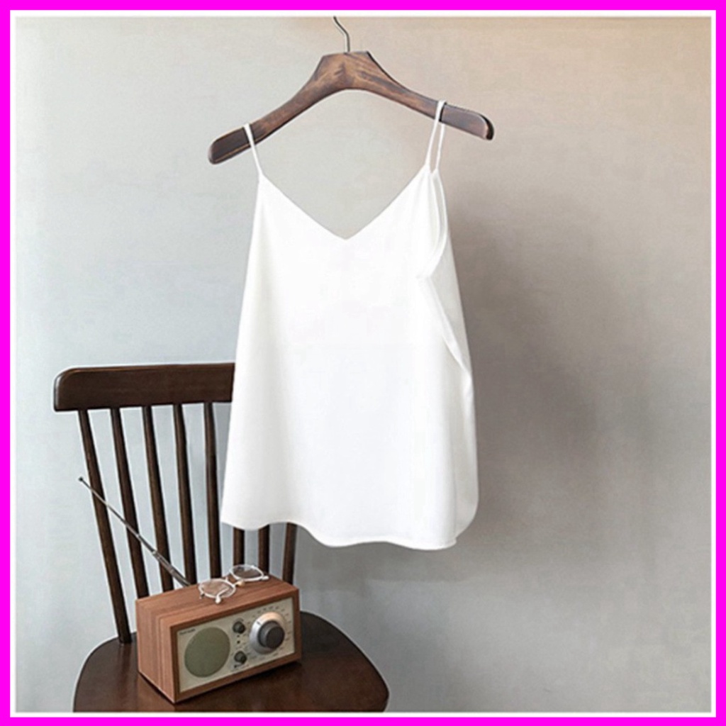 Áo hai dây nữ bigsize CRA020 chất vải xược màu trắng / màu đen pyenstore