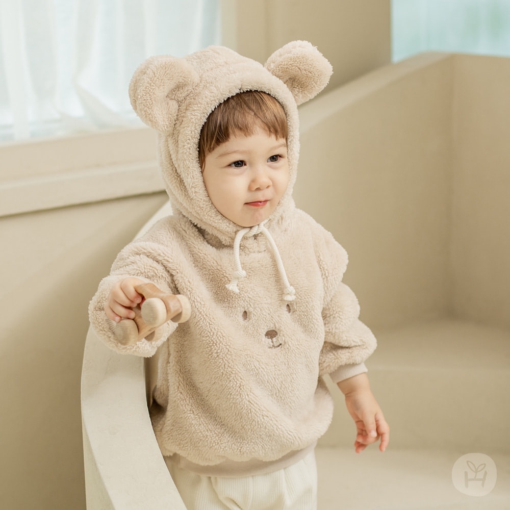 Happyprince Áo hoodie lông nội địa hàn quốc