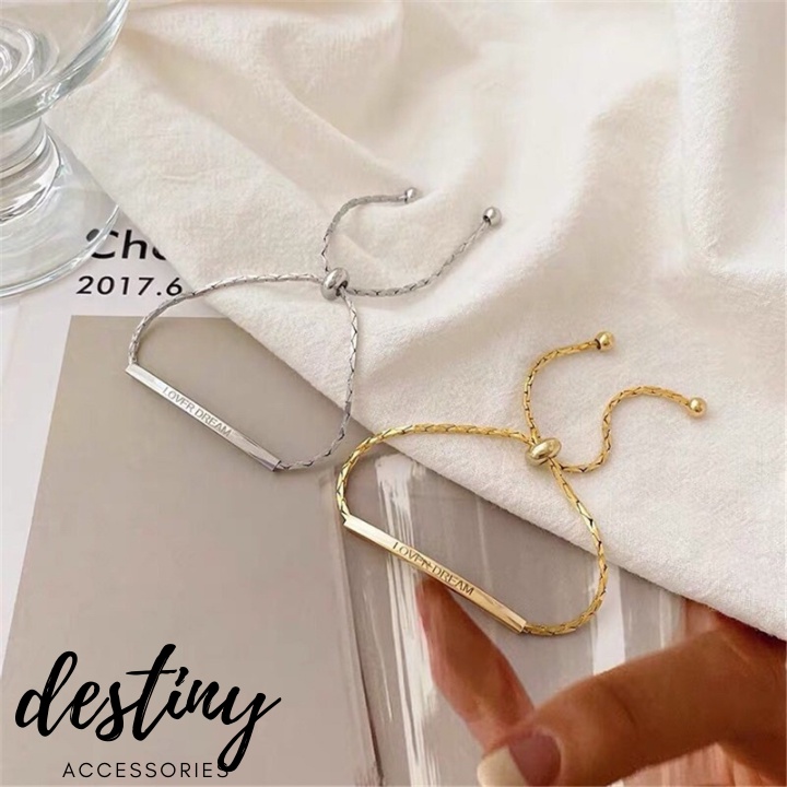 Vòng tay nữ, lắc tay nữ khóa rút phong cách Vintage Destiny Accessories