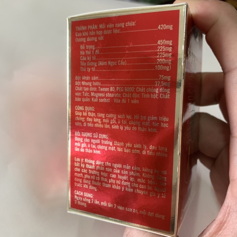 Sâm Nhung bổ thận Nam Dược dùng cho cả nam và nữ thận yếu tiểu đêm nhiều lần - ích nhân