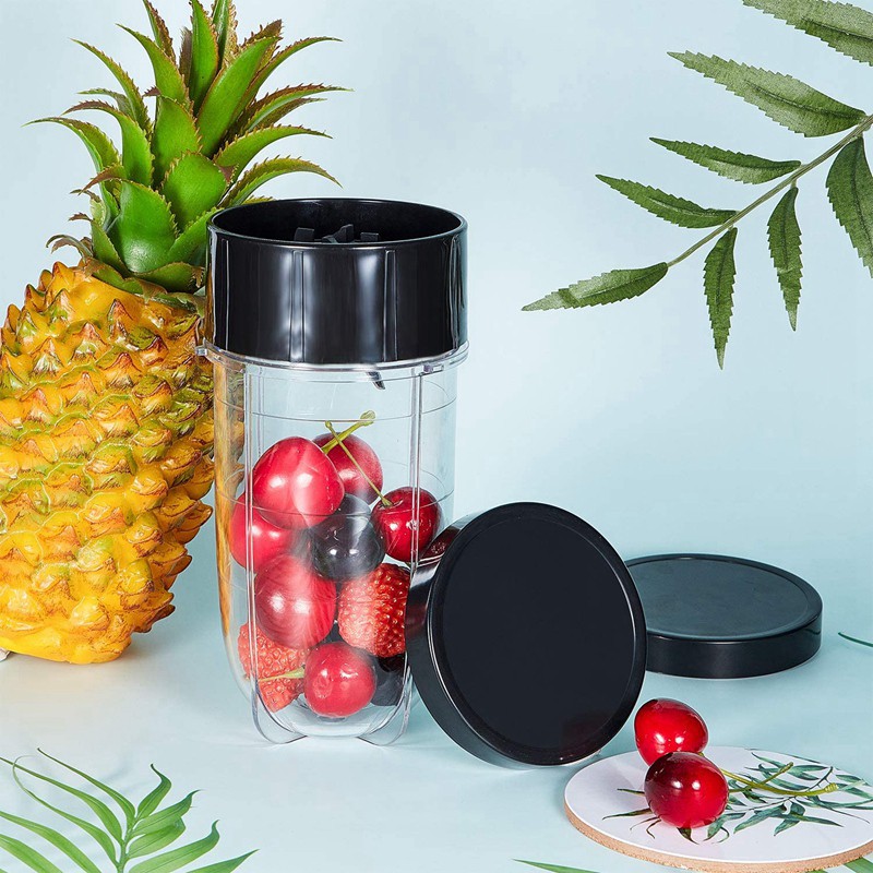 6pcs Black Plastic Keep Fresh Jar Lid For Magic 250w