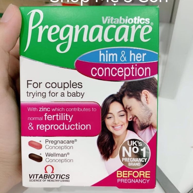 Viên Pregnacare Him &amp; Her Uk 60 viên