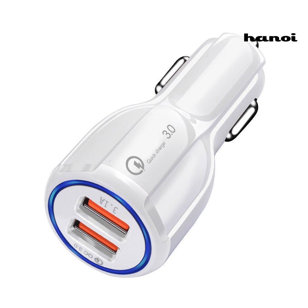 Cốc Sạc Nhanh Qc3.0 2 Cổng Usb 36w Cho Xe Hơi