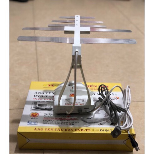 Ăng Ten Hd Model 105 - ăng Ten truyền hình số mặt đất DVB T2 Model 105 - An Ten xương cá chỉnh điện