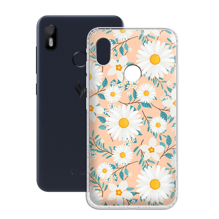 Ốp lưng Vsmart Joy 1 in hình hoa cỏ dễ thương - 01192 Silicone Dẻo