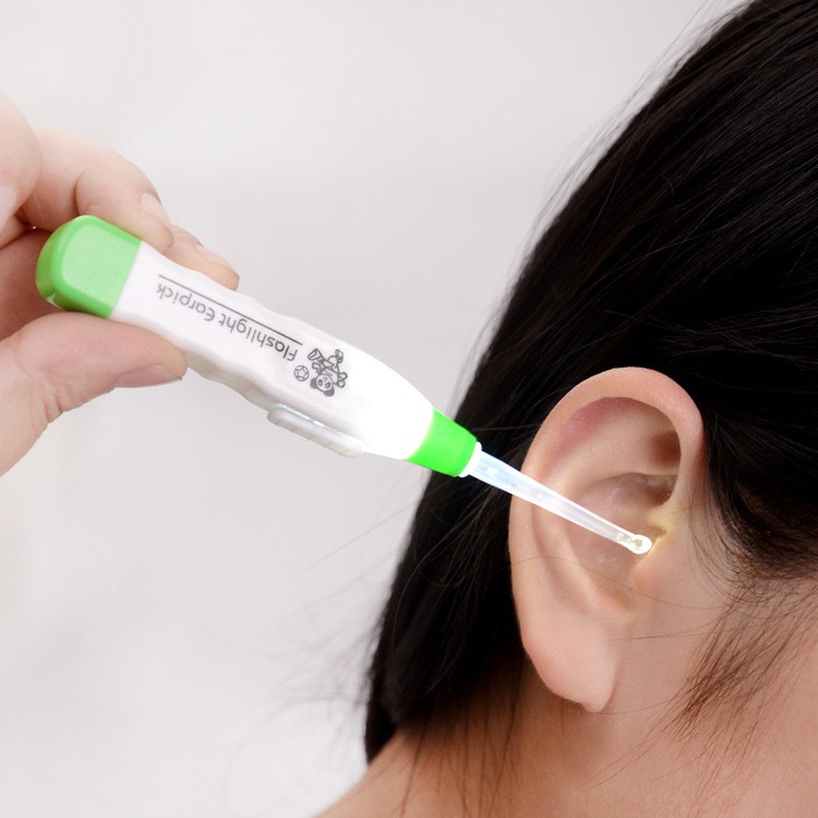 Led FlashLight Earpick Extractor Health Ear Cleaner Earwax Remover cho trẻ em và người lớn