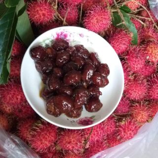 MỨT CHÔM CHÔM CÒN HẠT (HAND MADE)