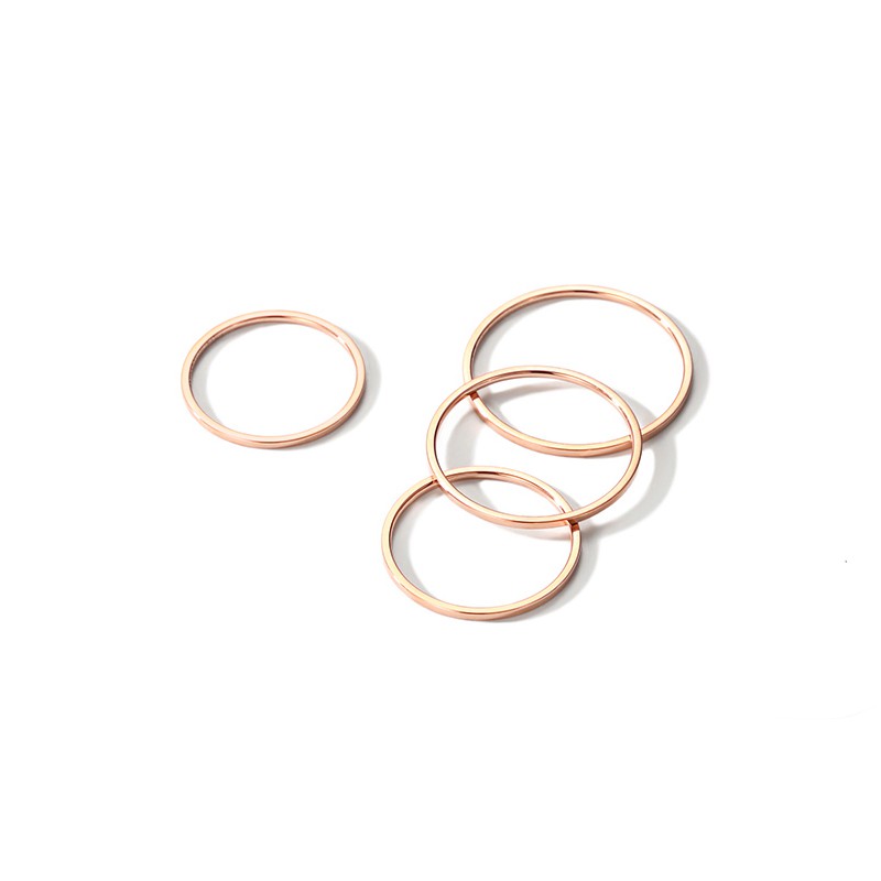 Nhẫn MAYEBE LAVEND bằng thép titan thiết kế đơn giản thời trang Hàn Quốc cho cặp đôi