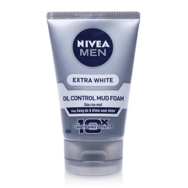 [G01] Sữa rửa mặt NIVEA MEN Detox Mud bùn khoáng giúp sáng da & mờ thâm mụn (100g) - 81775 S015