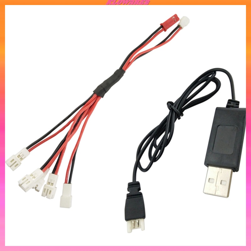 [KLOWARE2]5 in 2 Li-po Battery Charging Cable&USB 2.0 Charging Line for RC Drone  