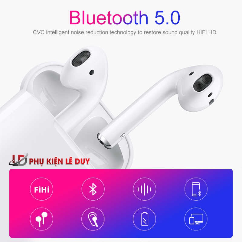 [Bass cực ấm] Tai Nghe Bluetooth không dây I12 TWS Cảm Biến Vân Tay