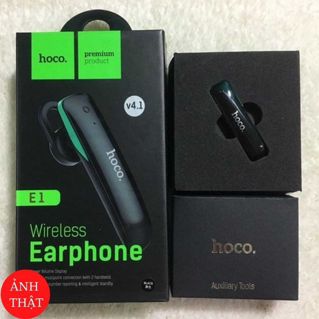 Tai Nghe Bluetooth HOCO E1 ♥ Không Dây Chống Ồn Tương Thích Với Mọi Thiết Bị Điện Thoại - Tuấn Phụ Kiện